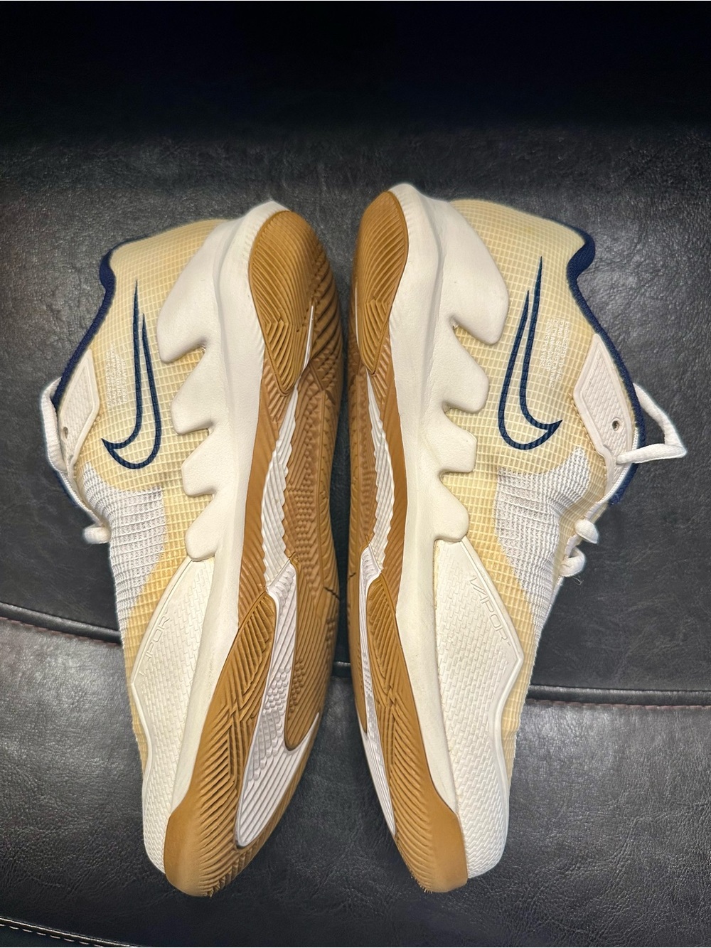 Nike Court Air Zoom Vapor Pro Tennis Shoes White Blue Gum Size 6 - Picture 6 of 11